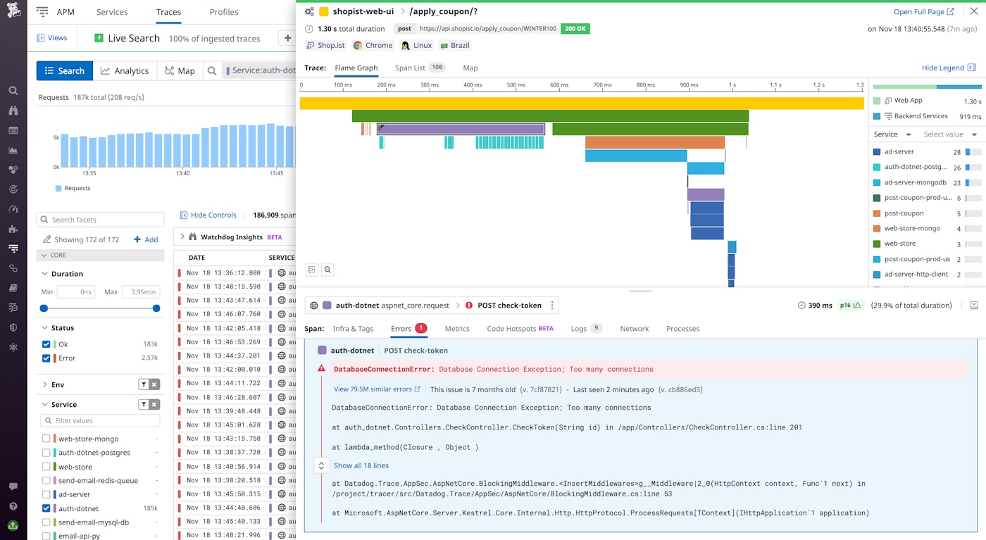 Viewing a distributed trace from a containerized Fargate Windows application Viewing a distributed trace from a containerized Fargate Windows application