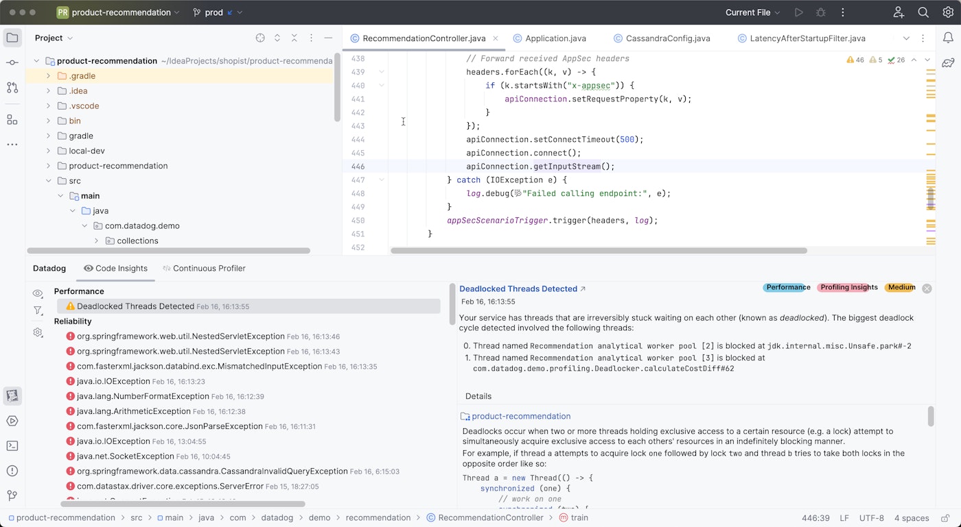 Identify performance issues and more using Code Insights. Identify performance issues and more using Code Insights.