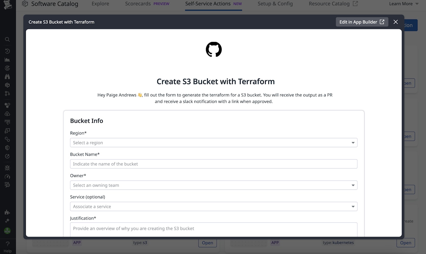 Form to provision an Amazon S3 bucket. Form to provision an Amazon S3 bucket.